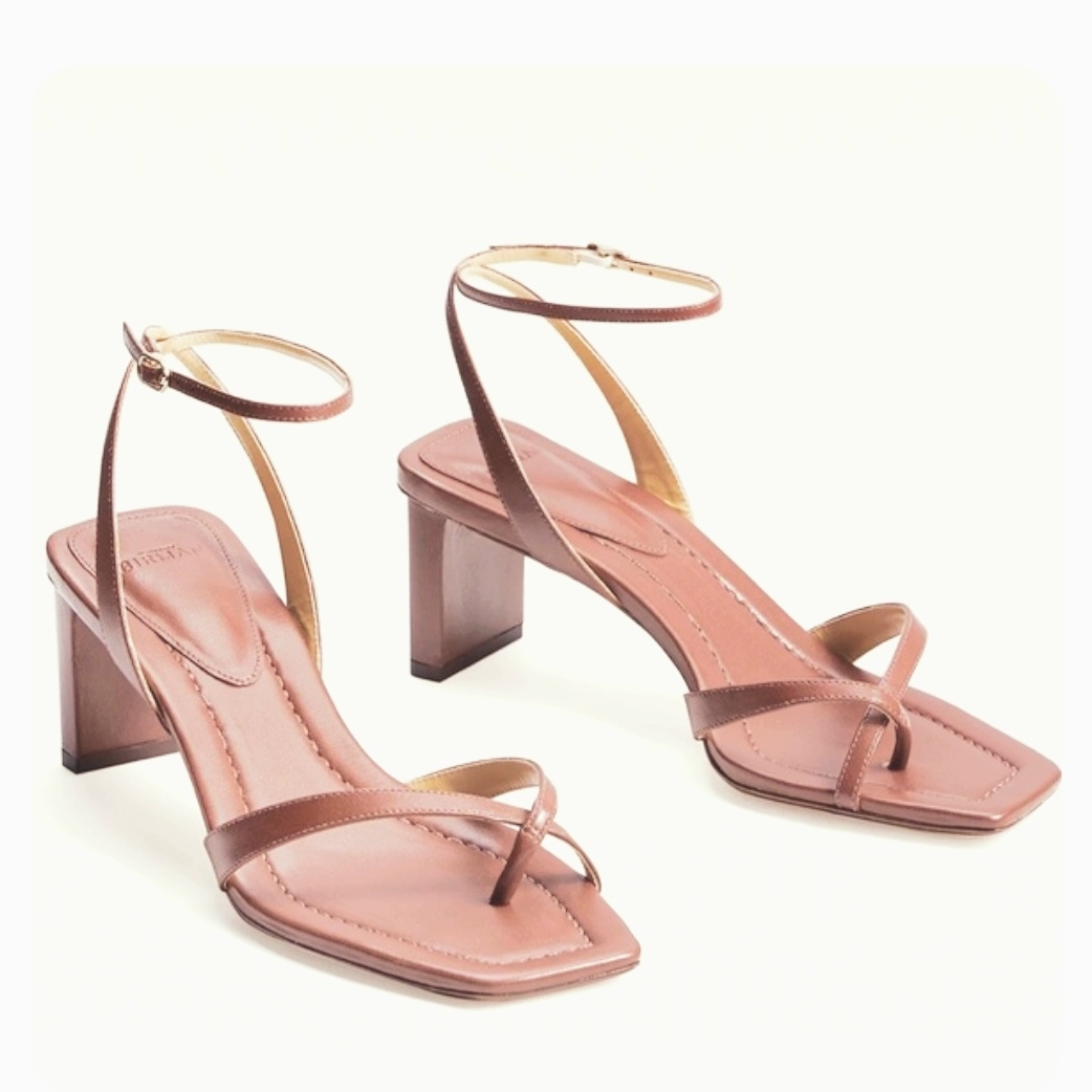 New$575 Alexandre Birman Nelly Criss-Cross Toe Ring Ankle Strappy Sandals 36.5